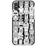 Monochrome Heads Black Impact Phone Case for iPhone X XS Max XR