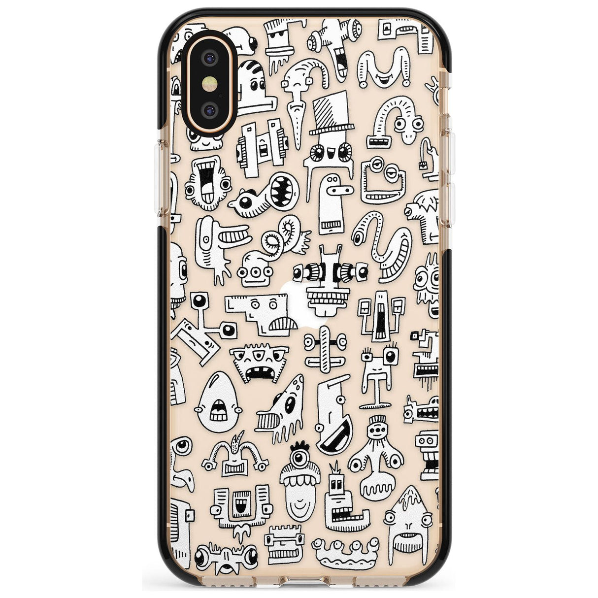 Weird Friends Black Impact Phone Case for iPhone X XS Max XR