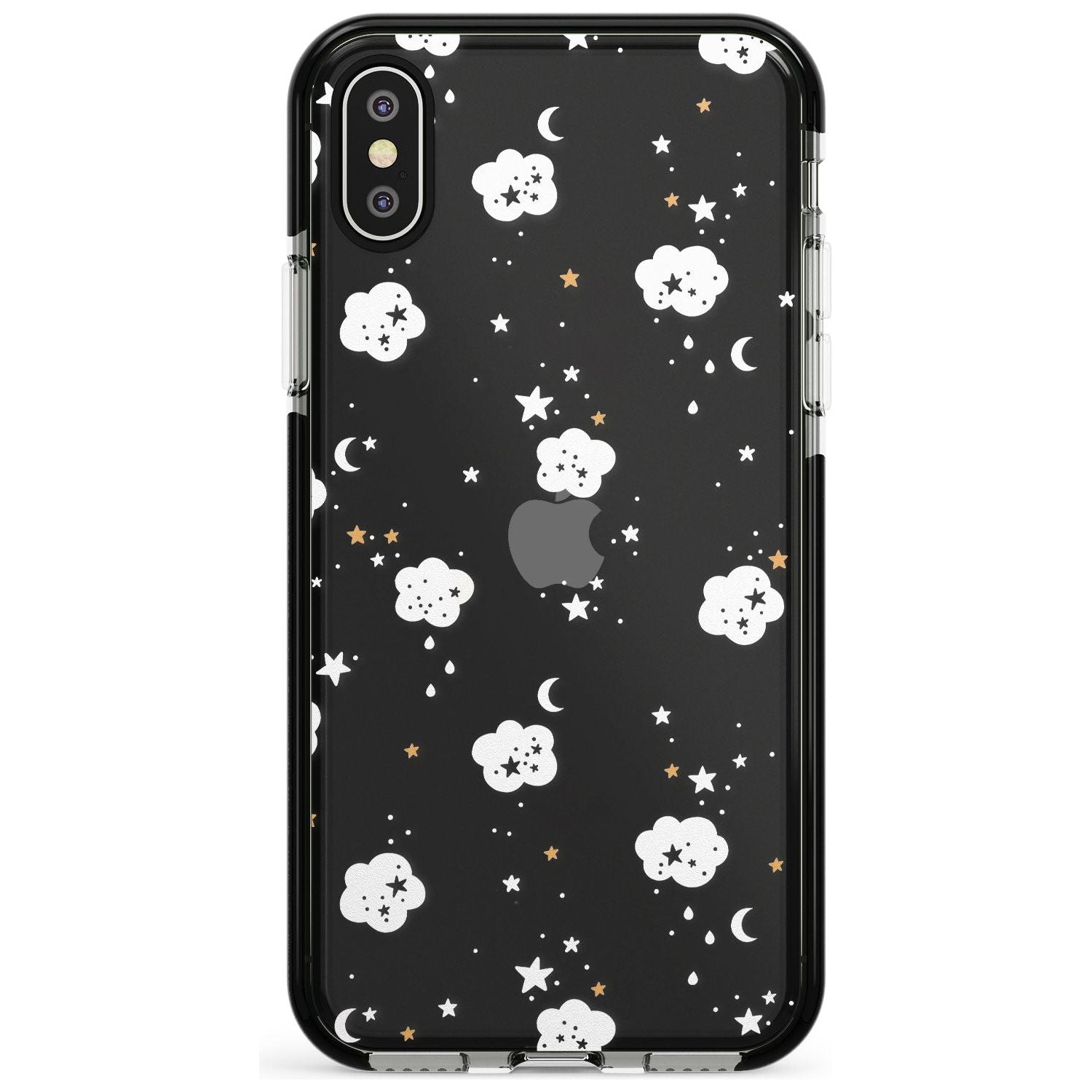 Stars & Clouds Pink Fade Impact Phone Case for iPhone X XS Max XR