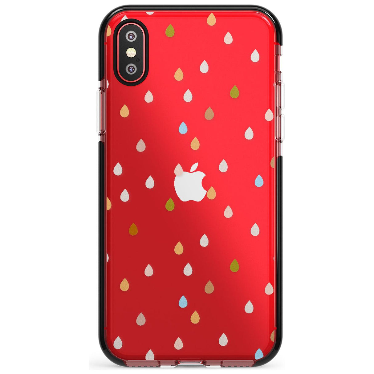 Raindrops Pink Fade Impact Phone Case for iPhone X XS Max XR