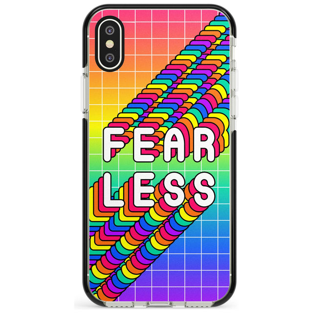 Fearless Black Impact Phone Case for iPhone X XS Max XR