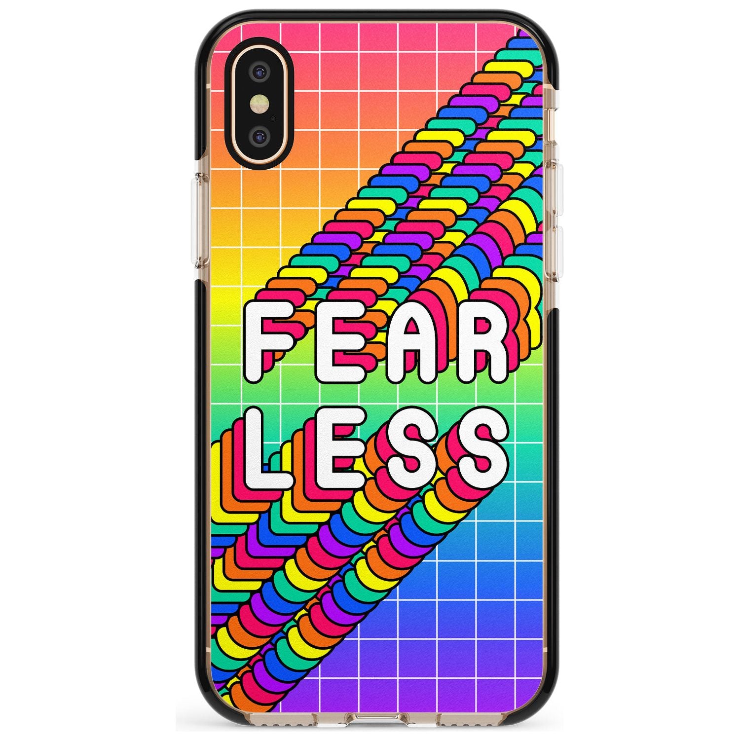 Fearless Black Impact Phone Case for iPhone X XS Max XR