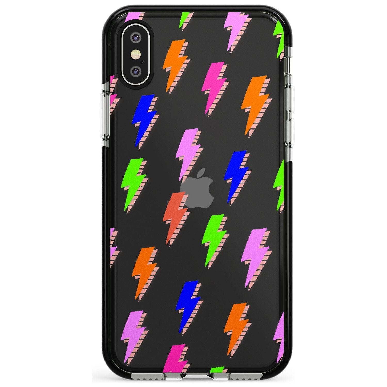 Rainbow Pop Lightning Pink Fade Impact Phone Case for iPhone X XS Max XR