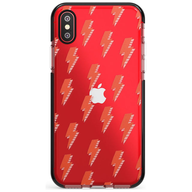 Pop Lightning Pink Fade Impact Phone Case for iPhone X XS Max XR