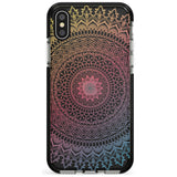 Large Rainbow Mandala Transparent Design Pink Fade Impact Phone Case for iPhone X XS Max XR