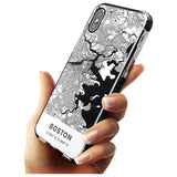 Map of Boston, Massachusetts Black Impact Phone Case for iPhone X XS Max XR