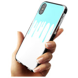 Melted Effect: Teal & White iPhone Case Black Impact Phone Case Warehouse X XS Max XR