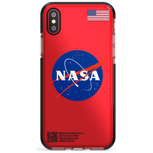 NASA Meatball Black Impact Phone Case for iPhone X XS Max XR