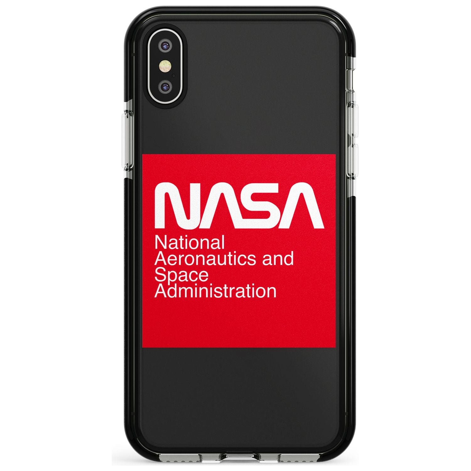 NASA The Worm Box Black Impact Phone Case for iPhone X XS Max XR