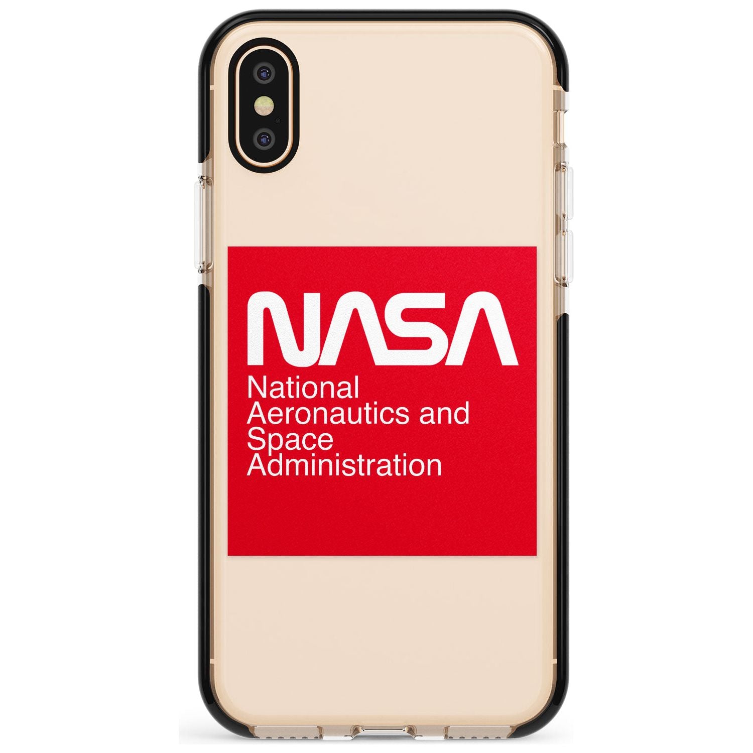 NASA The Worm Box Black Impact Phone Case for iPhone X XS Max XR