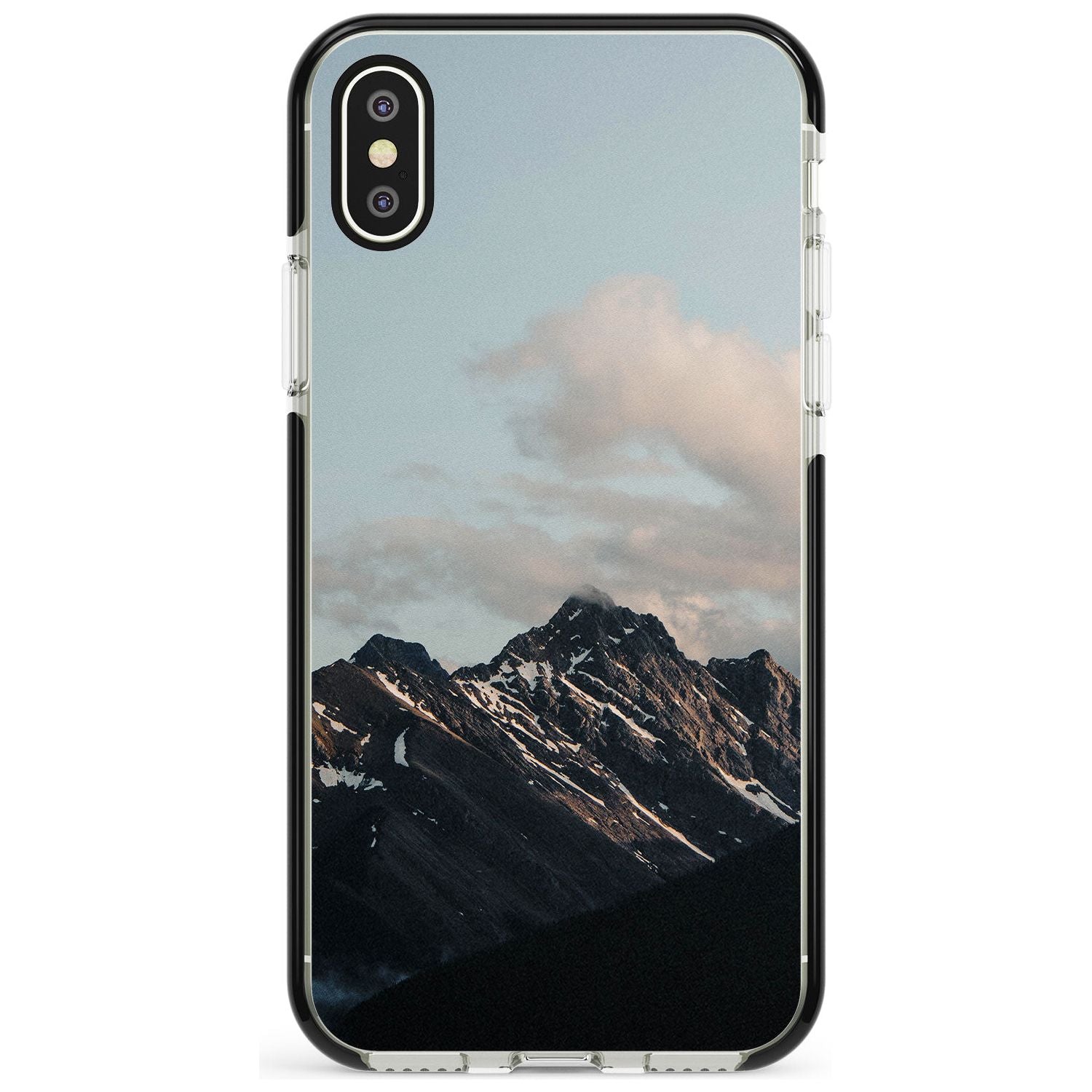 Mountain Range Photograph Black Impact Phone Case for iPhone X XS Max XR