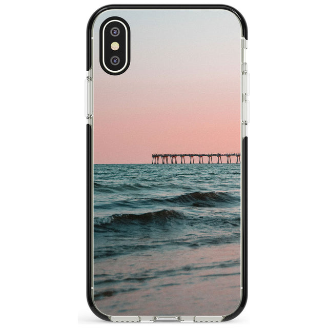 Beach Pier Photograph Black Impact Phone Case for iPhone X XS Max XR