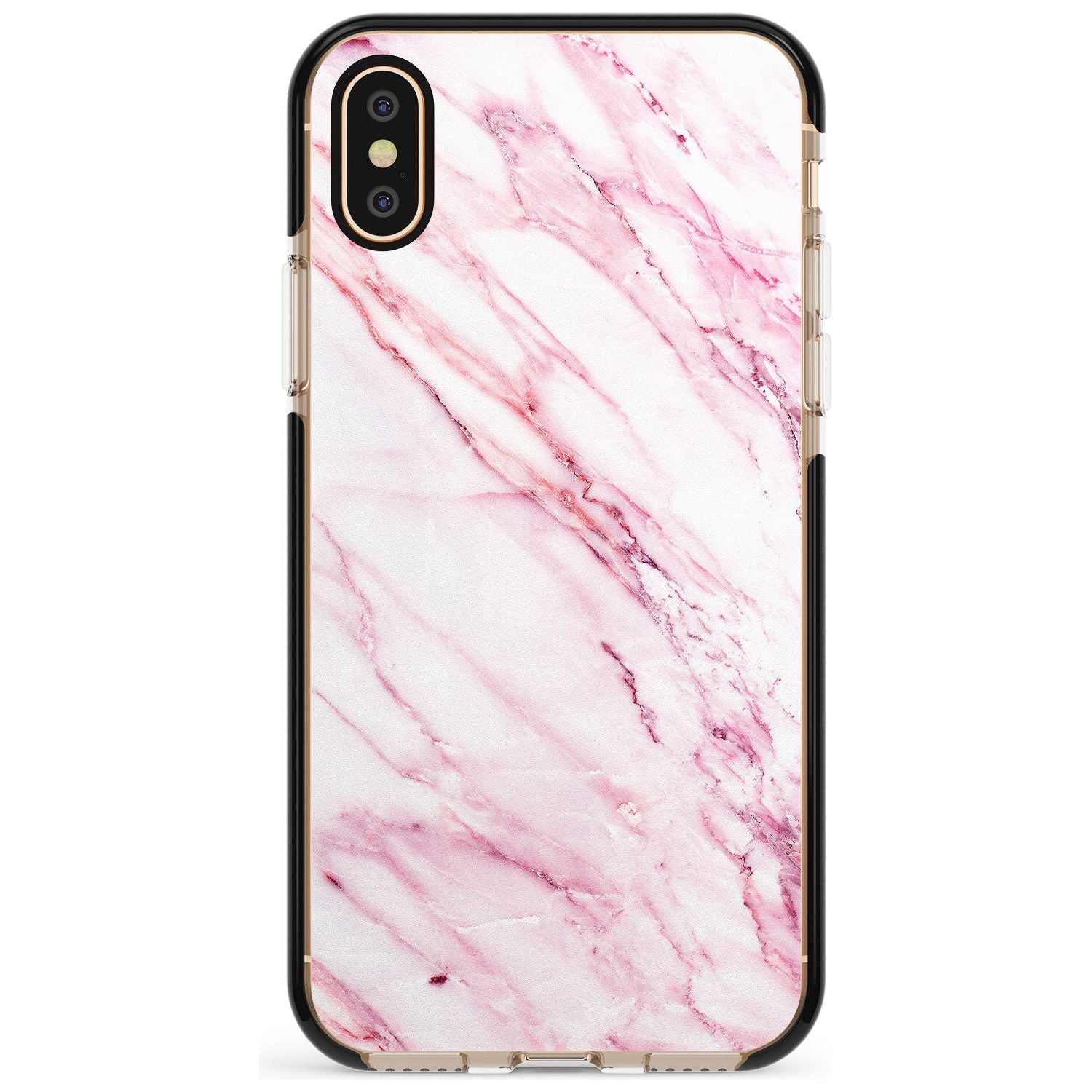 White & Pink Onyx Marble Texture Pink Fade Impact Phone Case for iPhone X XS Max XR