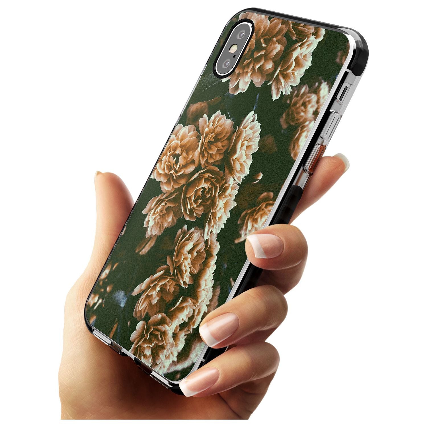 White Peonies - Real Floral Photographs Black Impact Phone Case for iPhone X XS Max XR