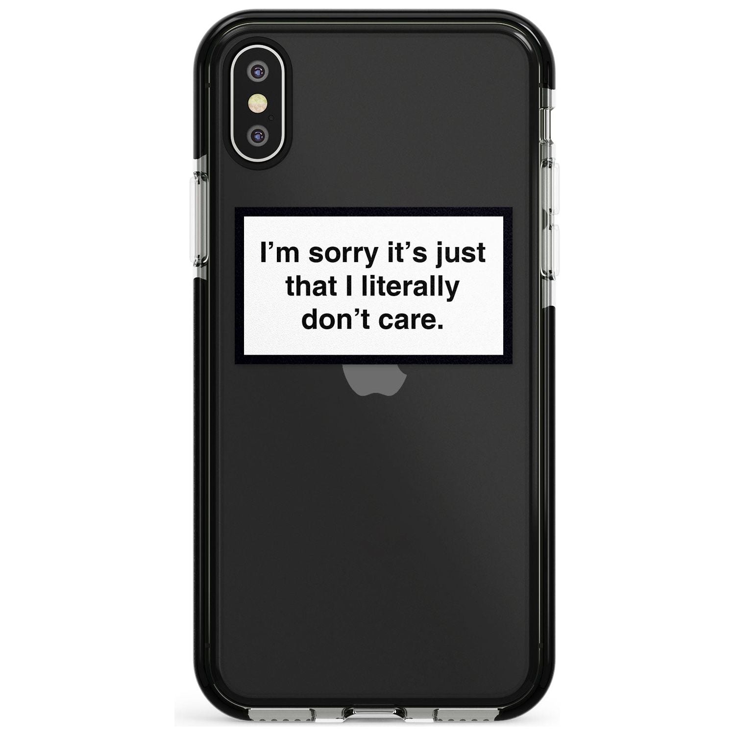 I'm sorry it's just that I literally don't care Pink Fade Impact Phone Case for iPhone X XS Max XR