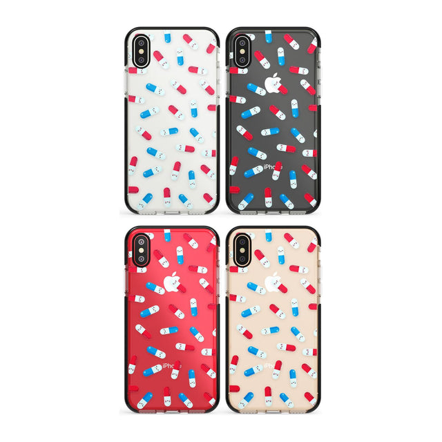 Kawaii Pill Pattern Phone Case for iPhone X XS Max XR