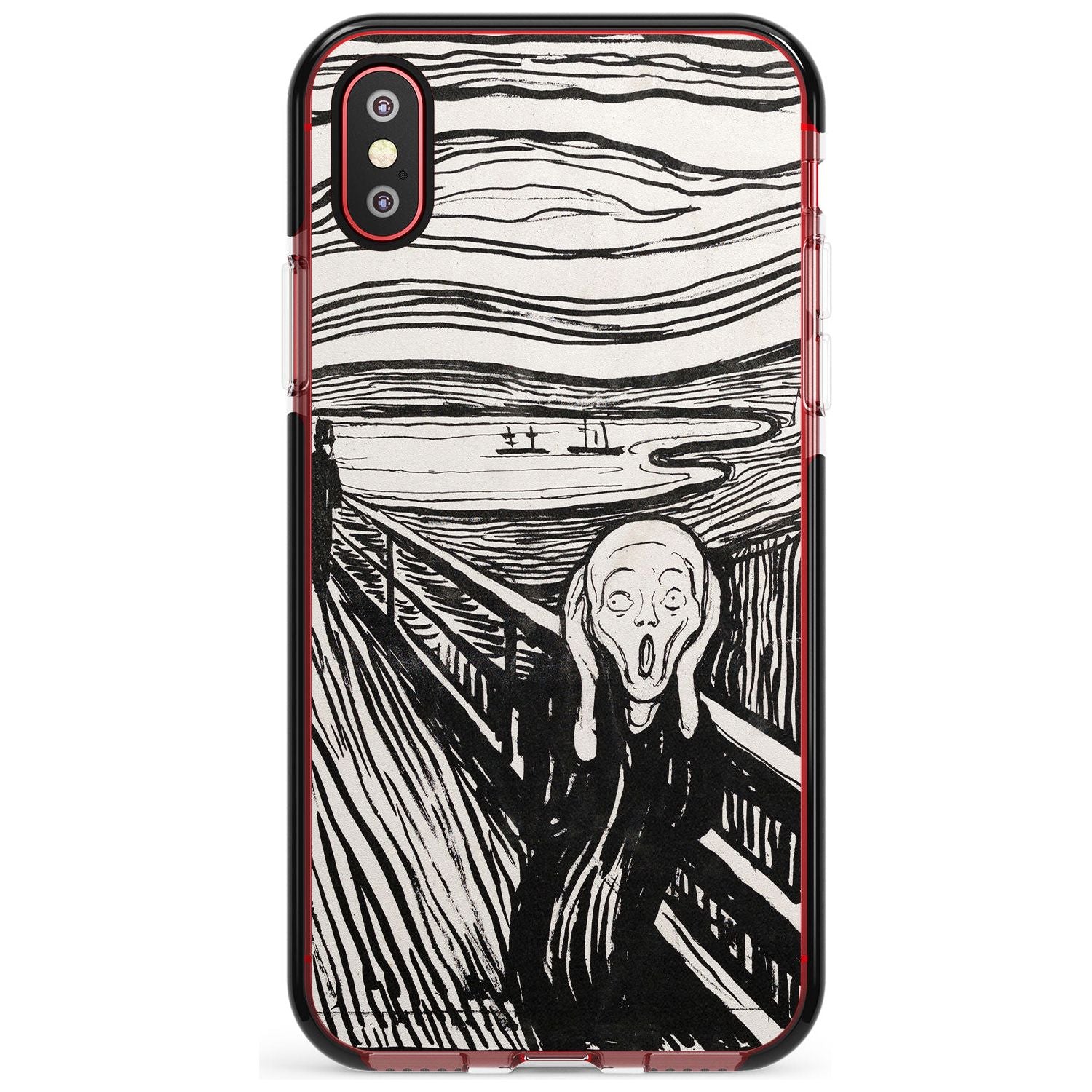 The Scream Black Impact Phone Case for iPhone X XS Max XR