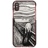 The Scream Black Impact Phone Case for iPhone X XS Max XR