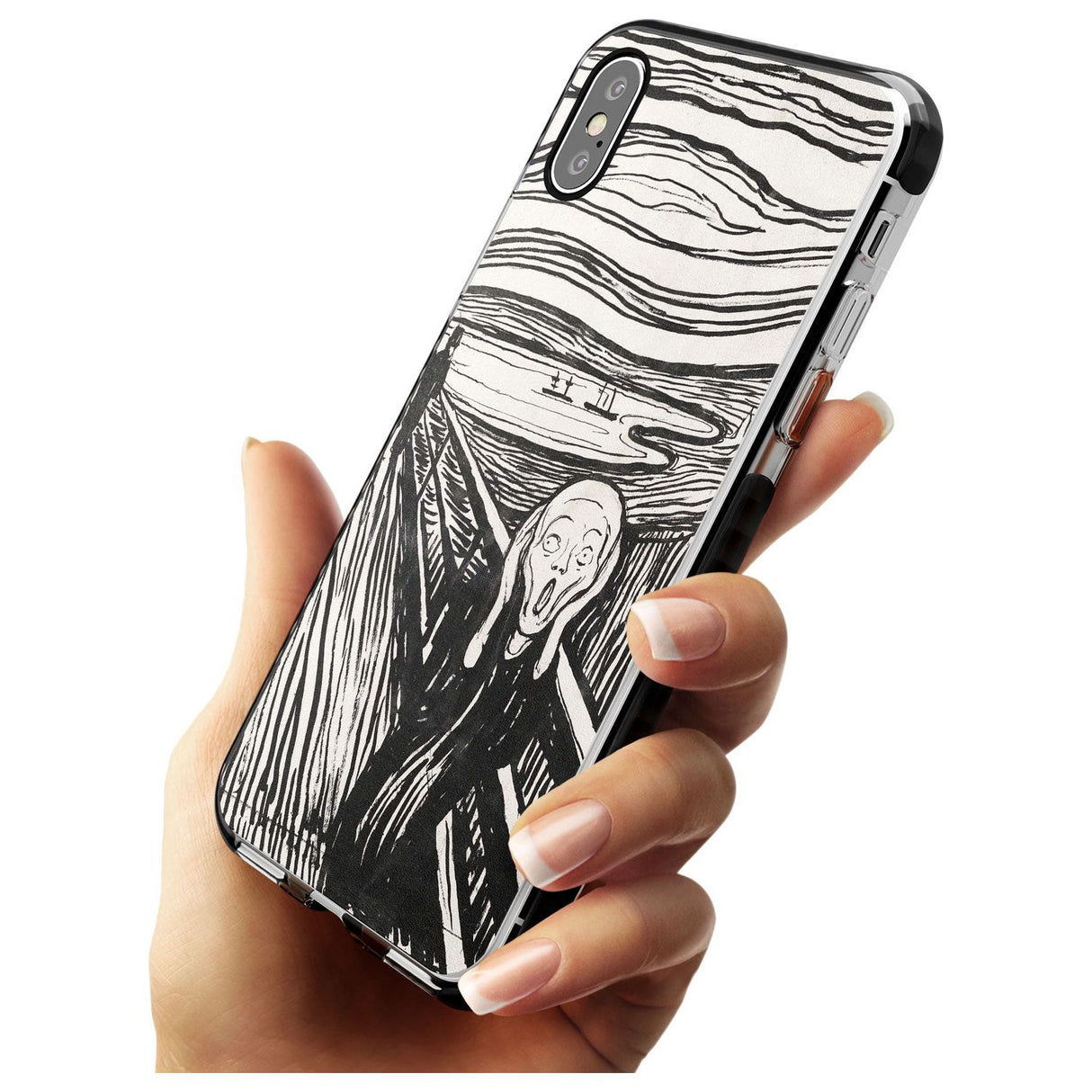 The Scream Black Impact Phone Case for iPhone X XS Max XR