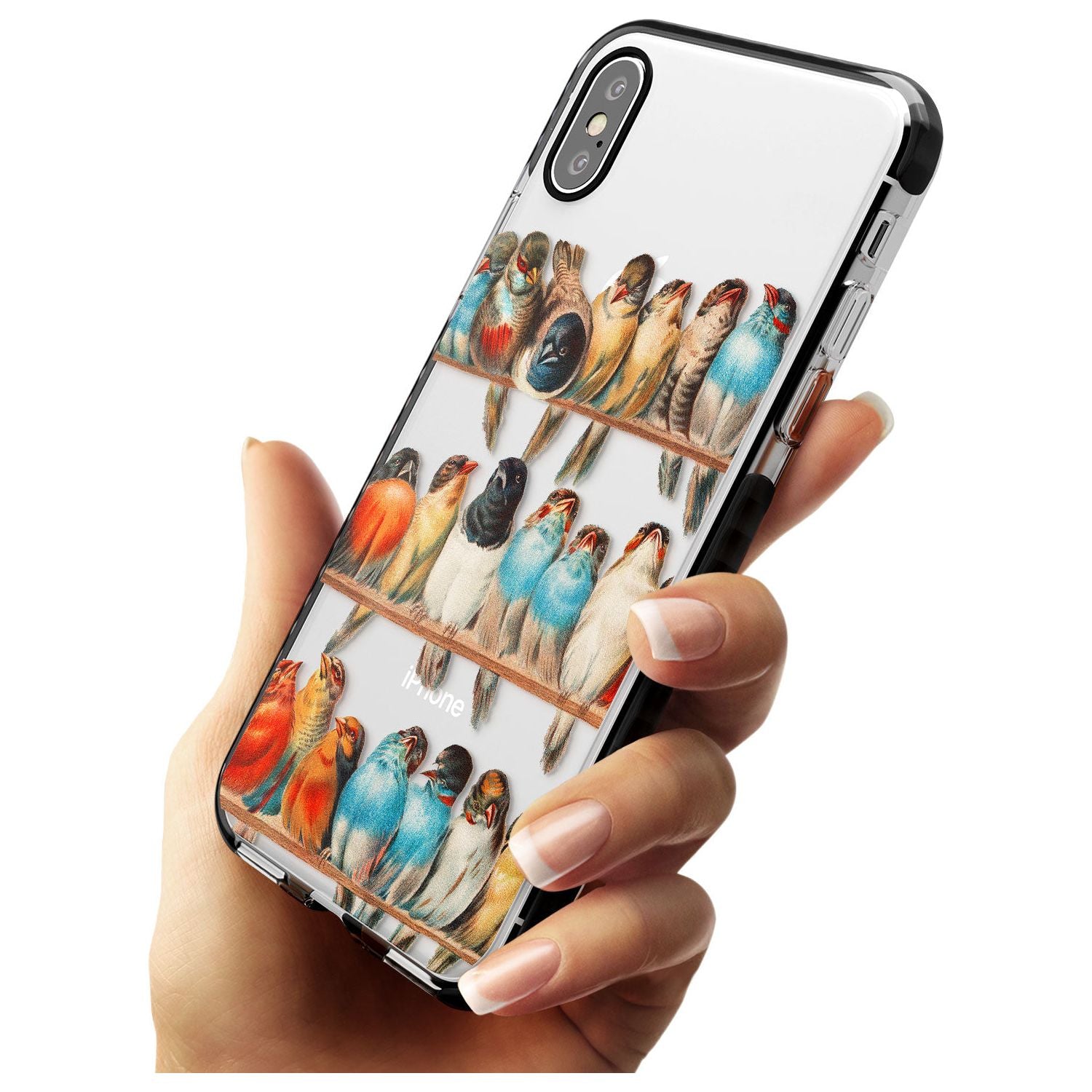 A Perch of Birds Black Impact Phone Case for iPhone X XS Max XR