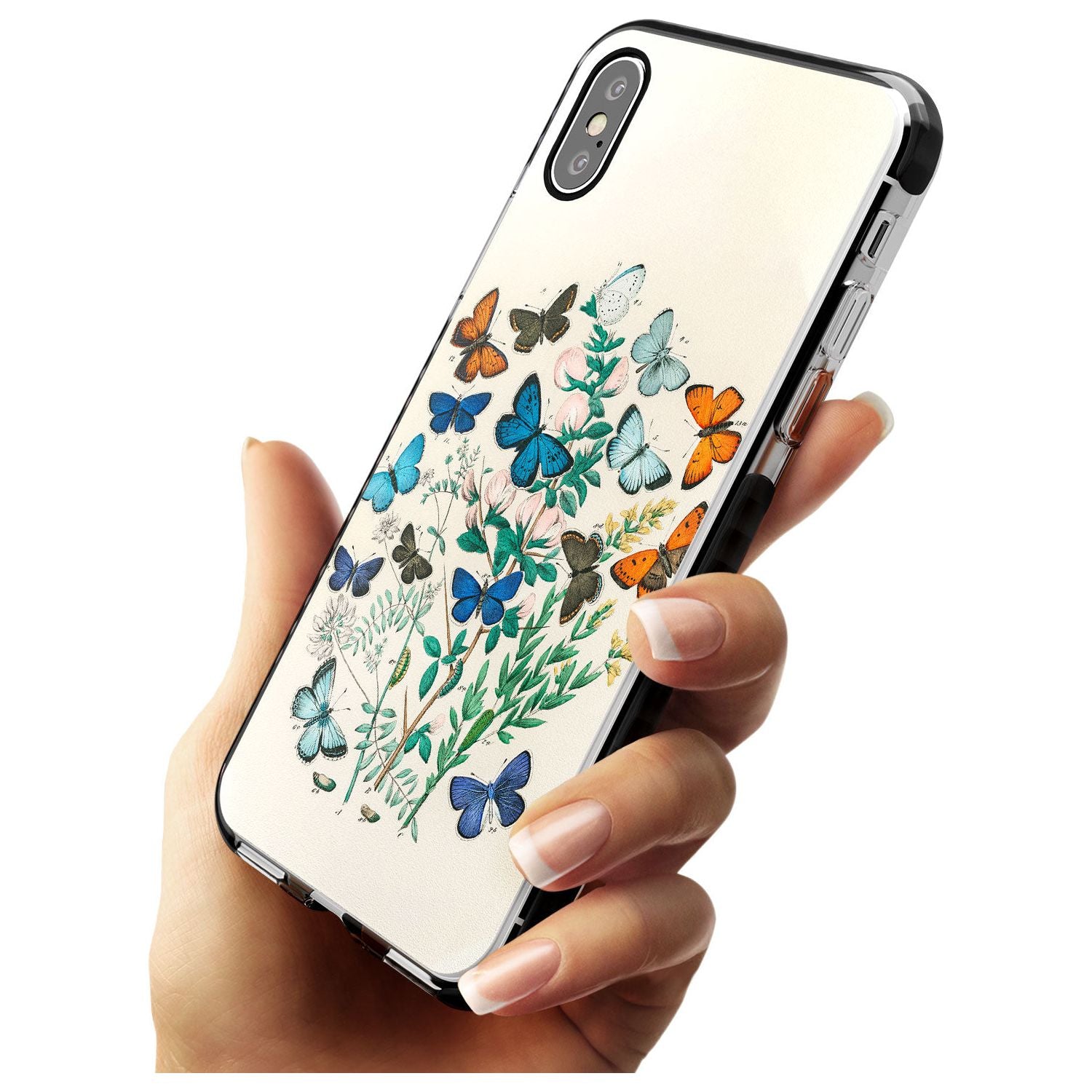 European Butterflies Black Impact Phone Case for iPhone X XS Max XR