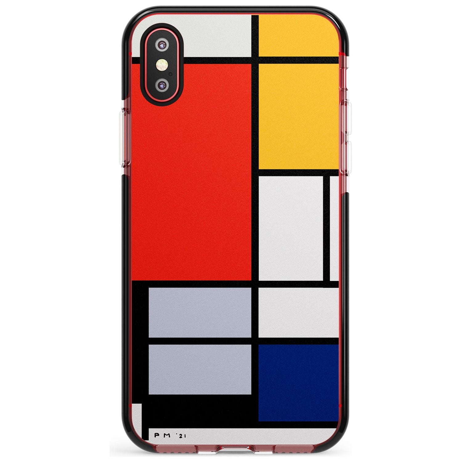 Piet Mondrian's Composition Black Impact Phone Case for iPhone X XS Max XR