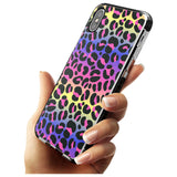 Rainbow Gradient Leopard Print Pink Fade Impact Phone Case for iPhone X XS Max XR