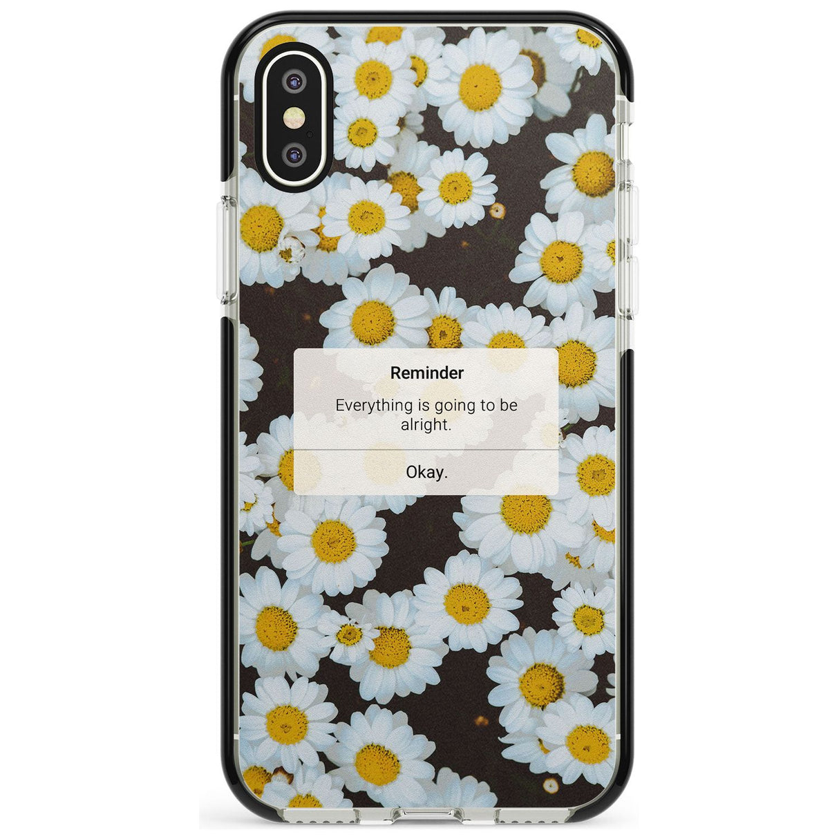 "Everything will be alright" iPhone Reminder Pink Fade Impact Phone Case for iPhone X XS Max XR
