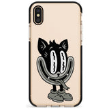 Faded Feline Black Impact Phone Case for iPhone X XS Max XR