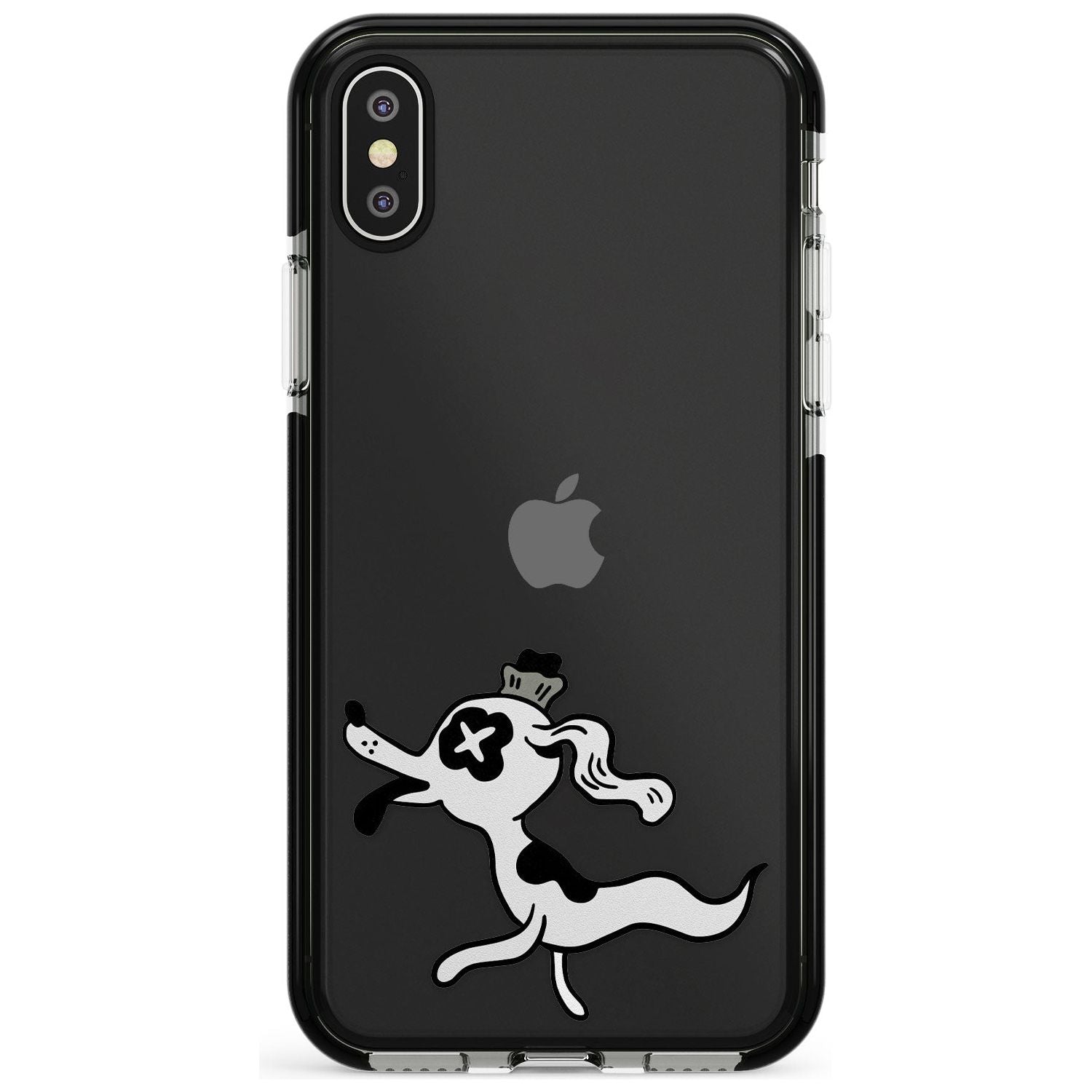Dog Spirit Black Impact Phone Case for iPhone X XS Max XR