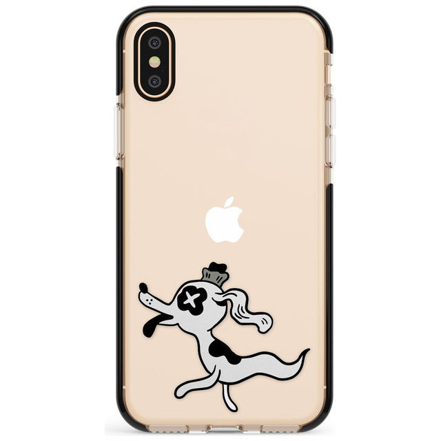 Dog Spirit Black Impact Phone Case for iPhone X XS Max XR