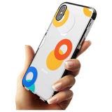 Abstract Mixed Circles Black Impact Phone Case for iPhone X XS Max XR