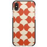 Abstract Retro Shapes: Psychedelic Pattern Pink Fade Impact Phone Case for iPhone X XS Max XR