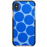 Abstract Retro Shapes: Blue Dots Pink Fade Impact Phone Case for iPhone X XS Max XR