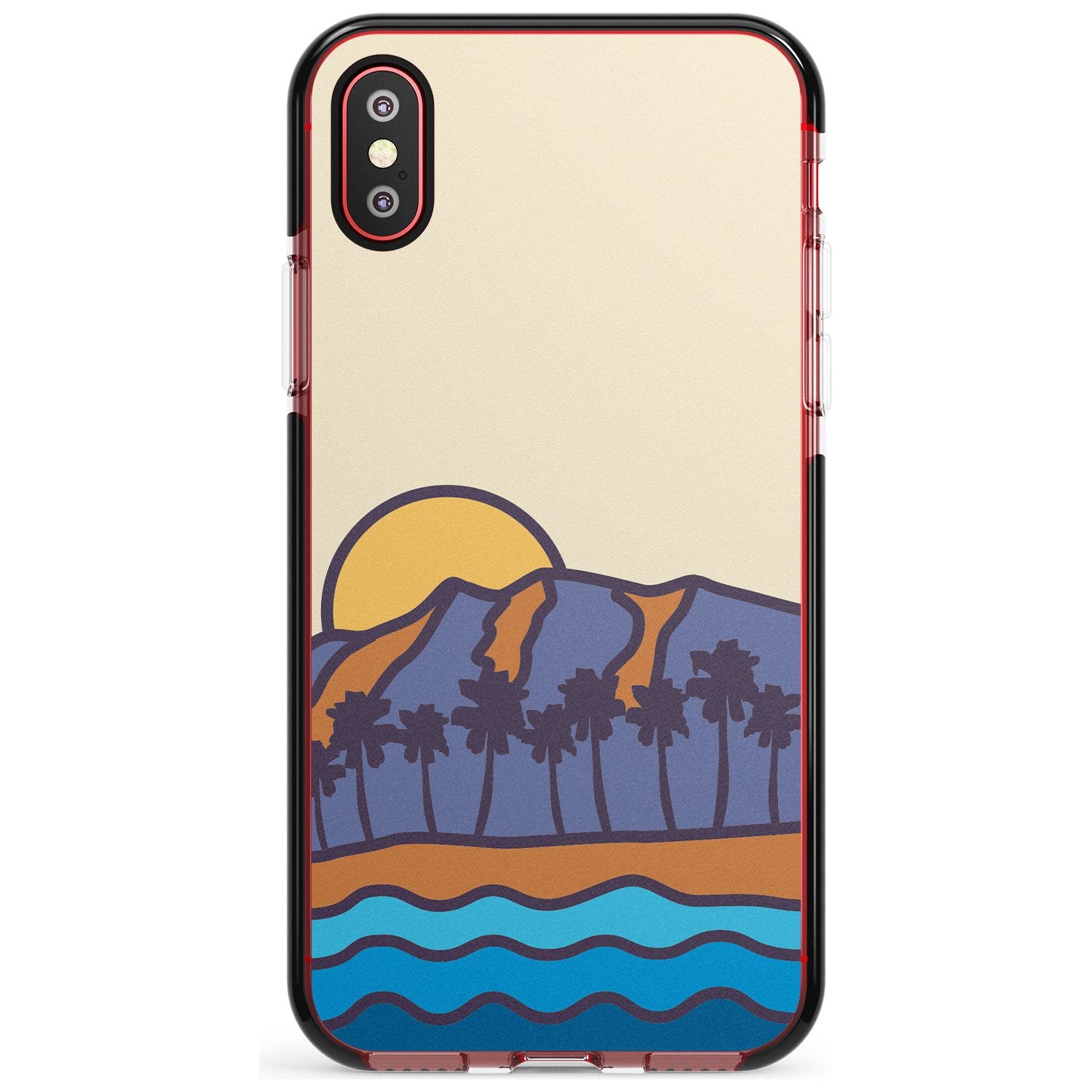 South Sunset Pink Fade Impact Phone Case for iPhone X XS Max XR