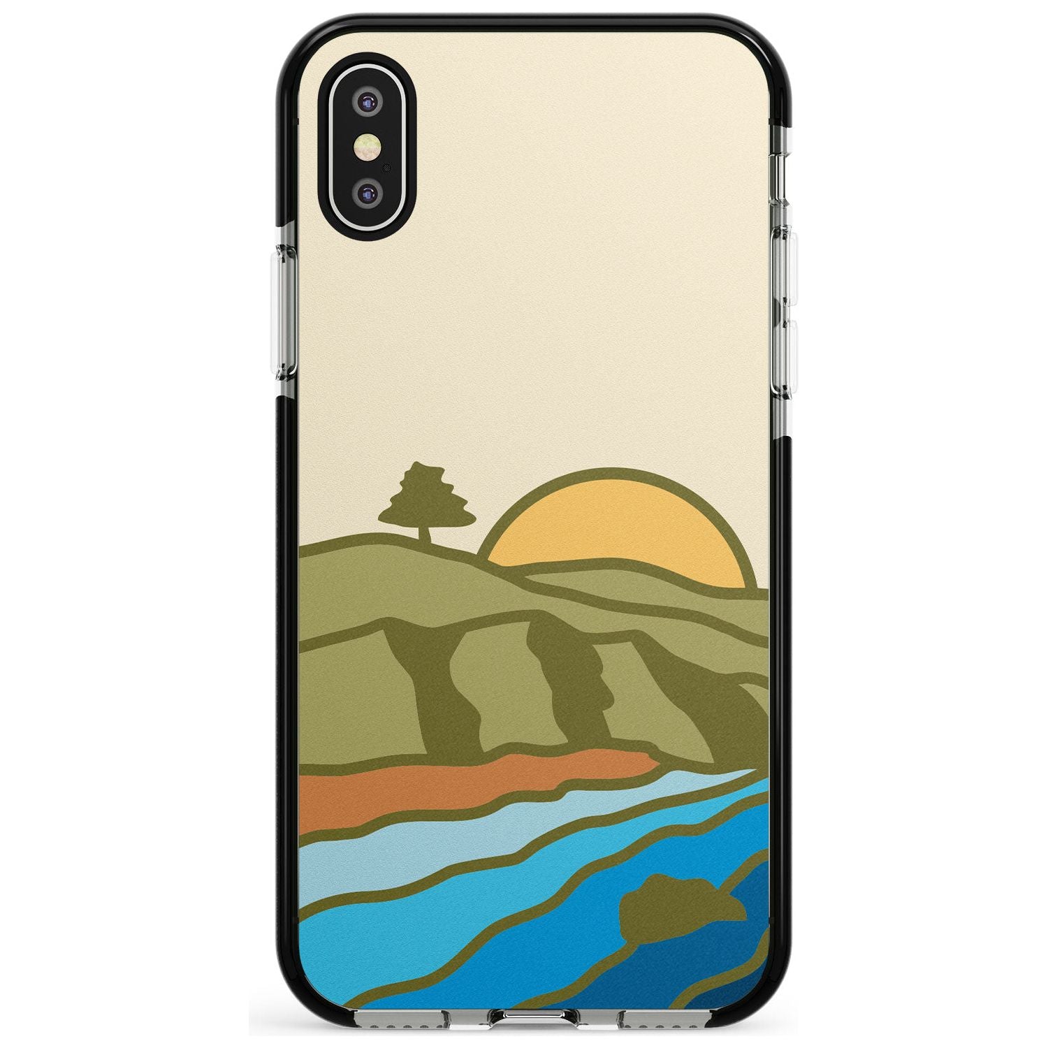 North Sunset Pink Fade Impact Phone Case for iPhone X XS Max XR