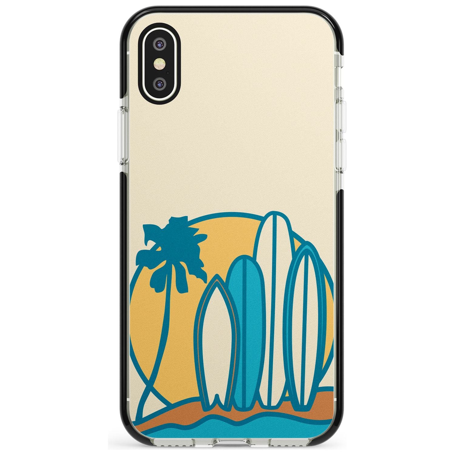 Beach Bound Pink Fade Impact Phone Case for iPhone X XS Max XR