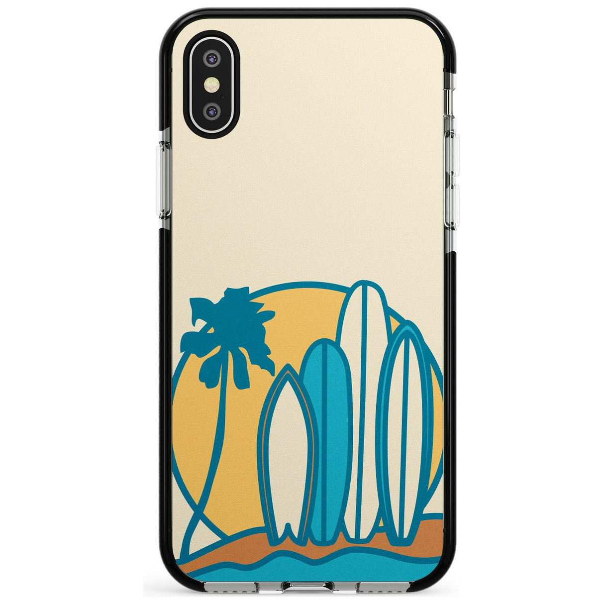 Beach Bound Pink Fade Impact Phone Case for iPhone X XS Max XR