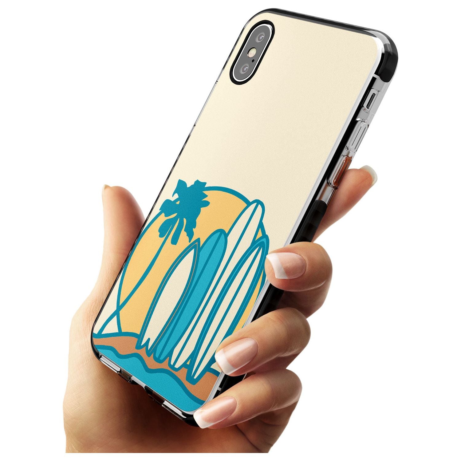 Beach Bound Pink Fade Impact Phone Case for iPhone X XS Max XR