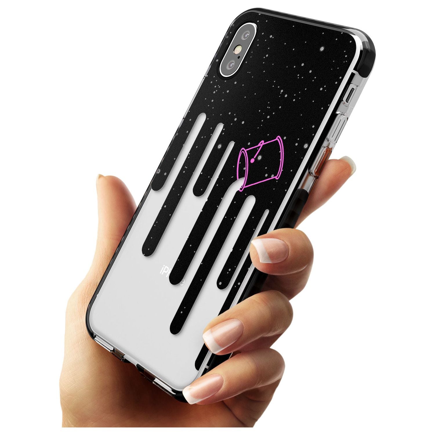 Space Bucket Pink Fade Impact Phone Case for iPhone X XS Max XR