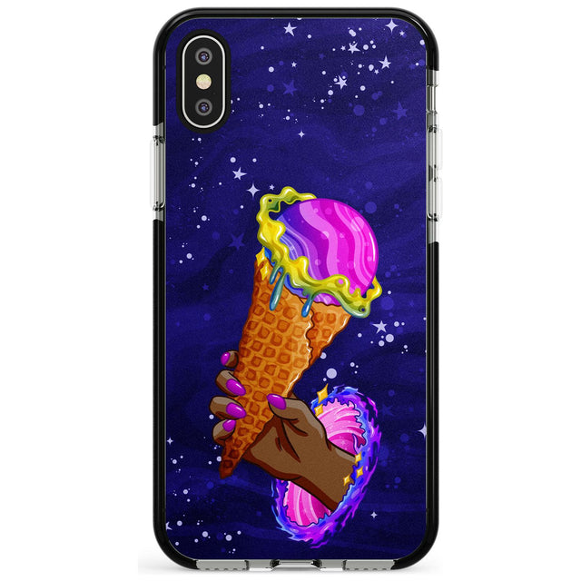 Interdimensional Ice Cream Black Impact Phone Case for iPhone X XS Max XR