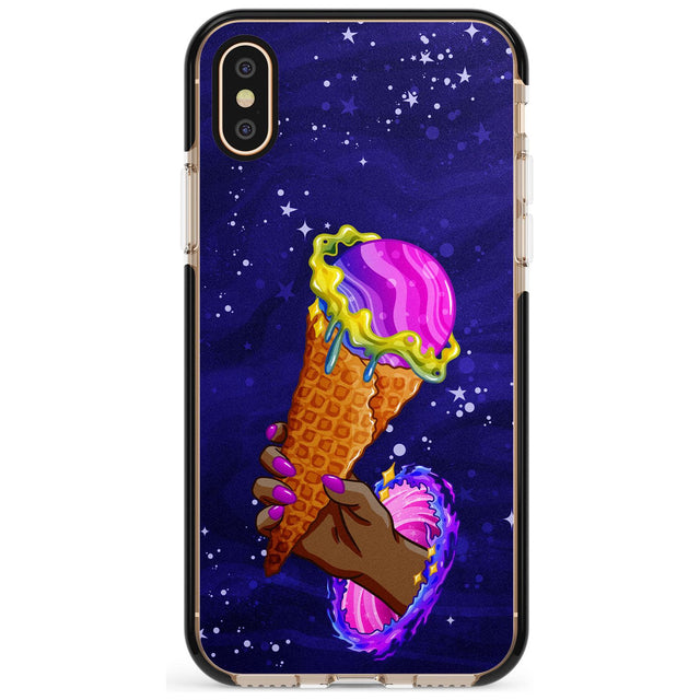 Interdimensional Ice Cream Black Impact Phone Case for iPhone X XS Max XR