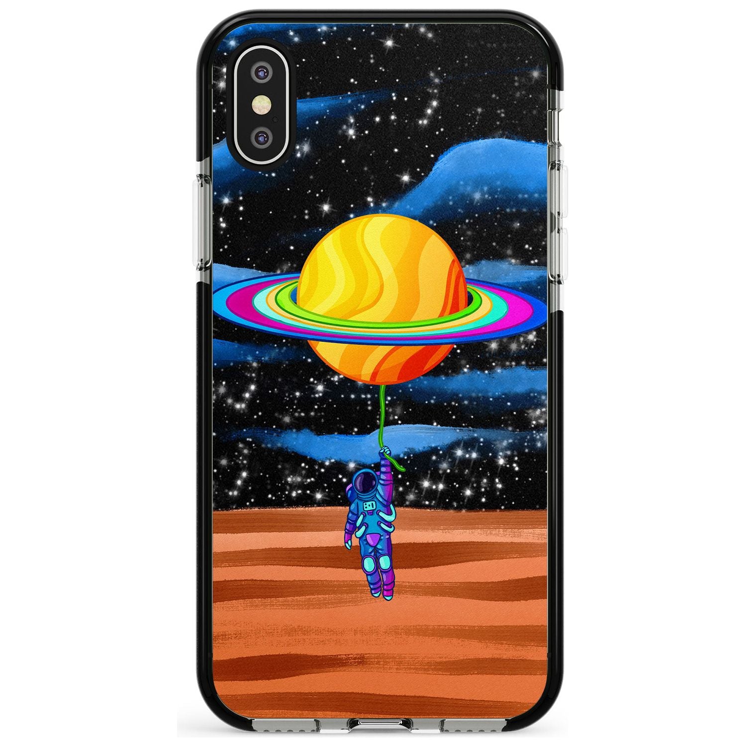 World On Helium Black Impact Phone Case for iPhone X XS Max XR