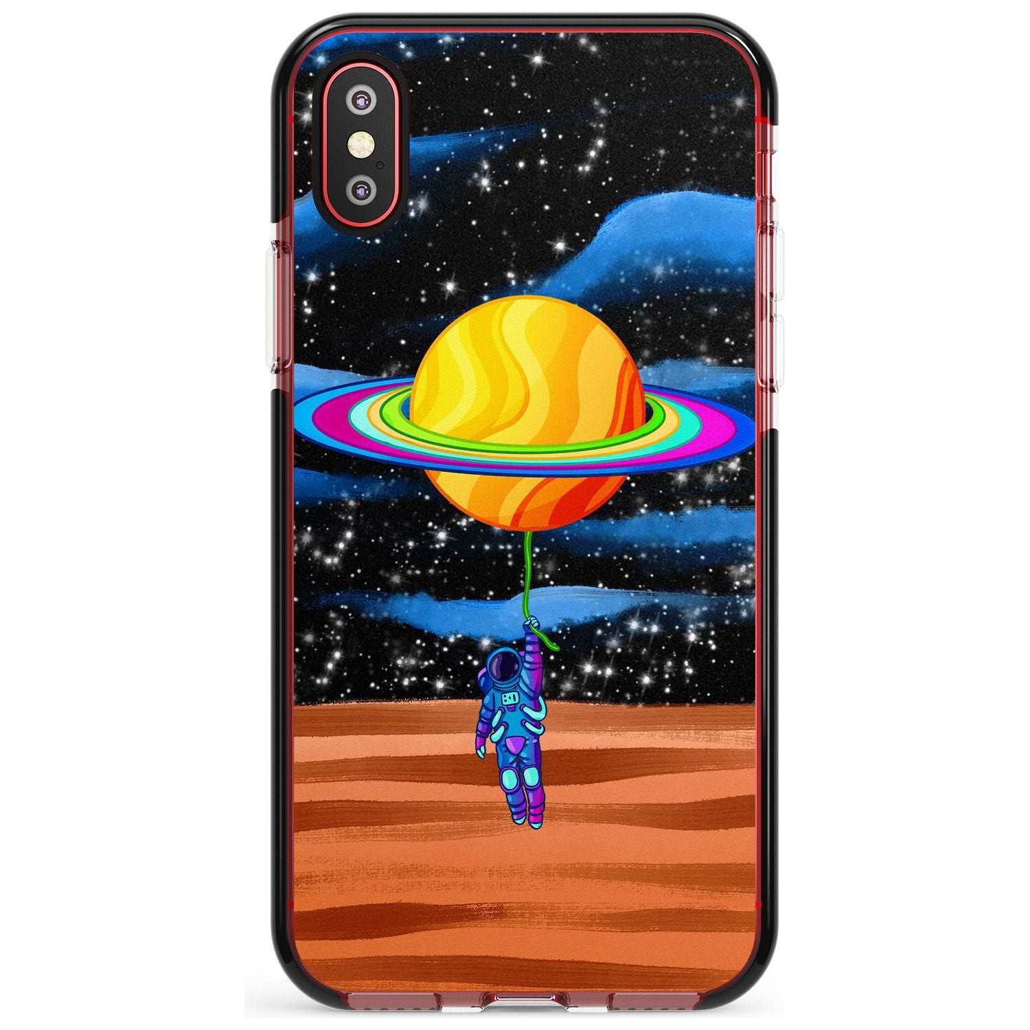 World On Helium Black Impact Phone Case for iPhone X XS Max XR