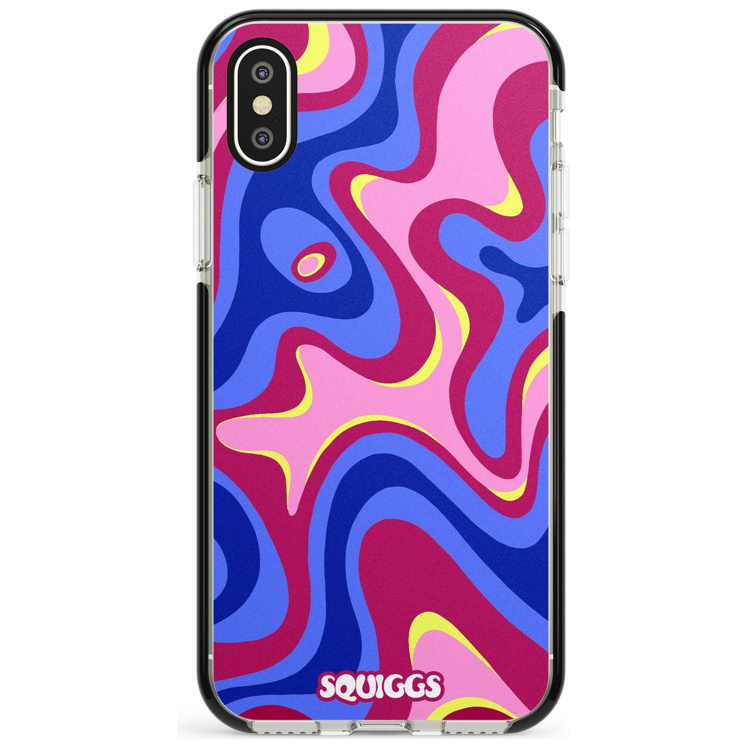Blue Lava Pink Fade Impact Phone Case for iPhone X XS Max XR