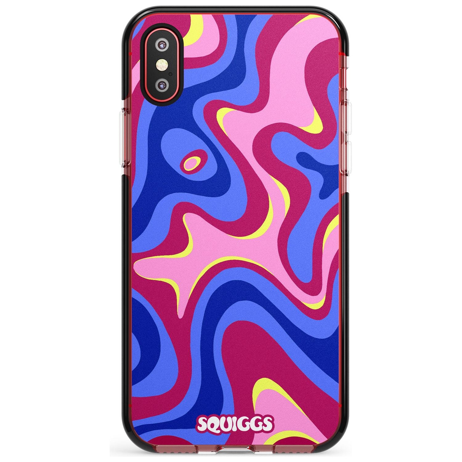 Blue Lava Pink Fade Impact Phone Case for iPhone X XS Max XR