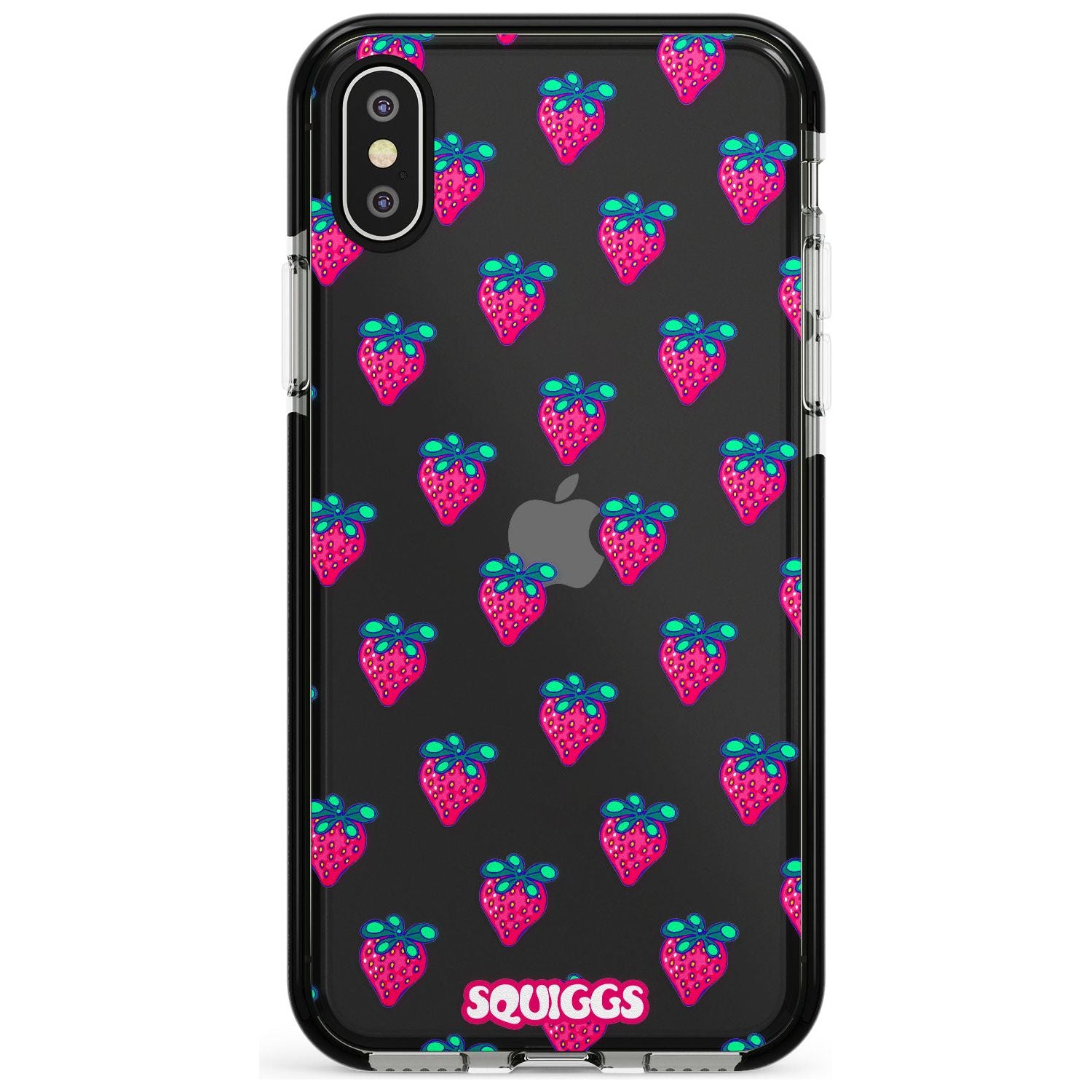 Strawberry Patch Pink Fade Impact Phone Case for iPhone X XS Max XR