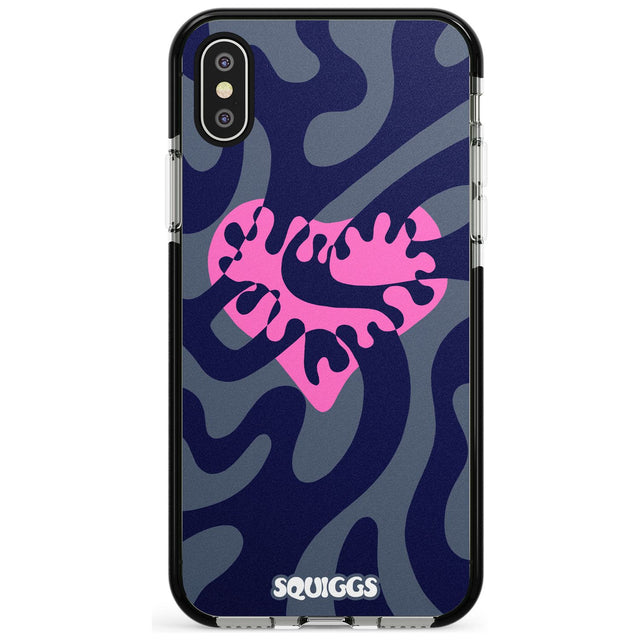 Broken Heart Pink Fade Impact Phone Case for iPhone X XS Max XR
