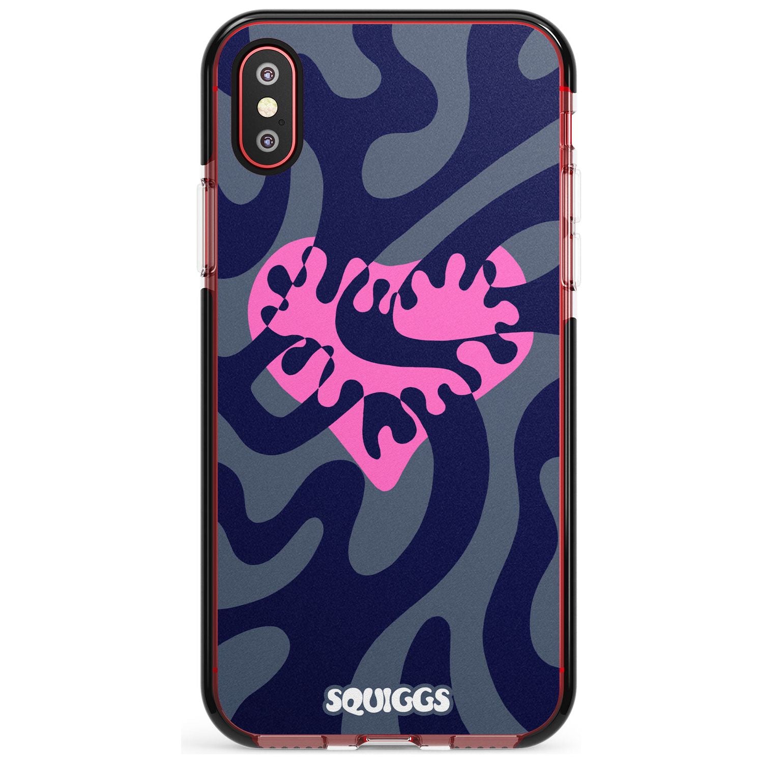 Broken Heart Pink Fade Impact Phone Case for iPhone X XS Max XR