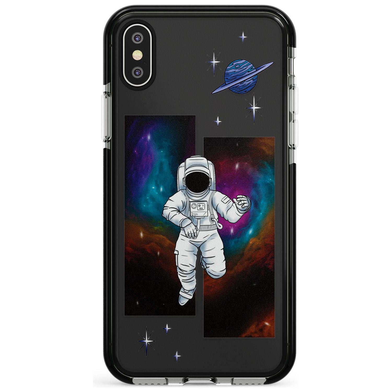 ESCAPE THE NEBULA Pink Fade Impact Phone Case for iPhone X XS Max XR
